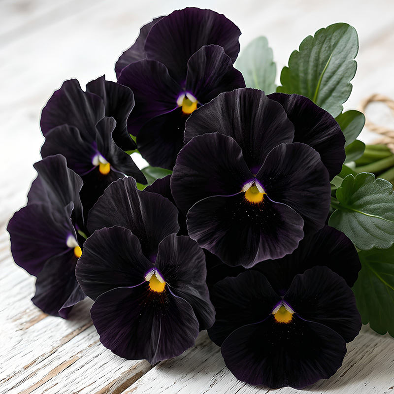 PANSY FLAMENCO BLACK MOON