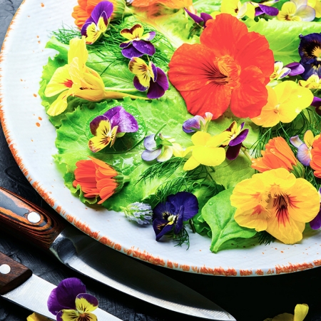 EDIBLE FLOWER SALAD MIXED