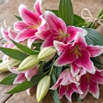 LILY ORIENTAL SINGLE POLLENLESS LIBER EDGE
